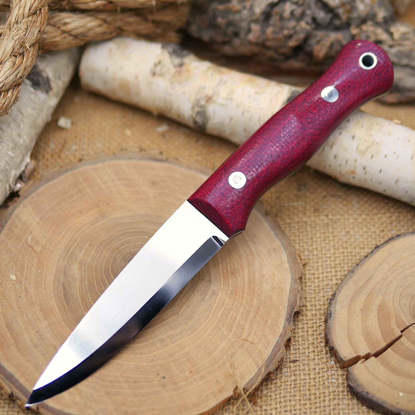 Mountaineer: Red Burlap & Black Liners