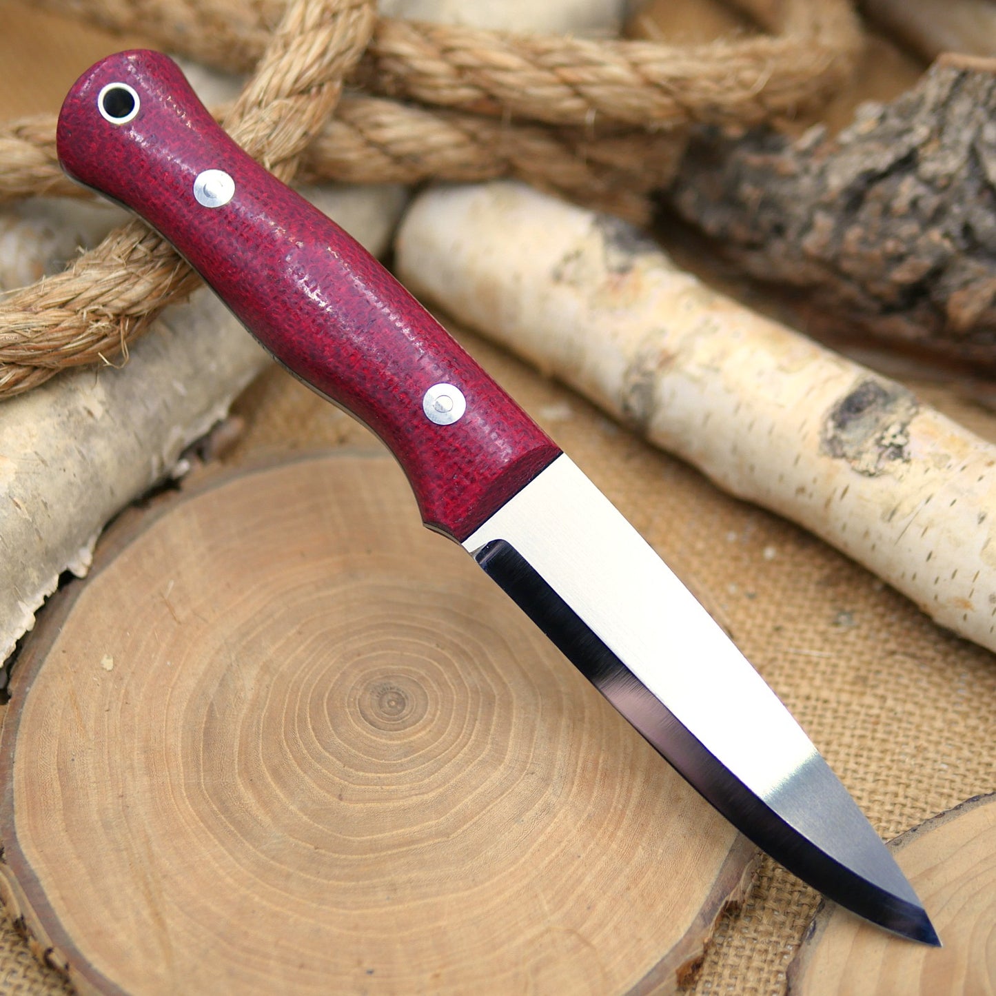 Mountaineer: Red Burlap & Black Liners