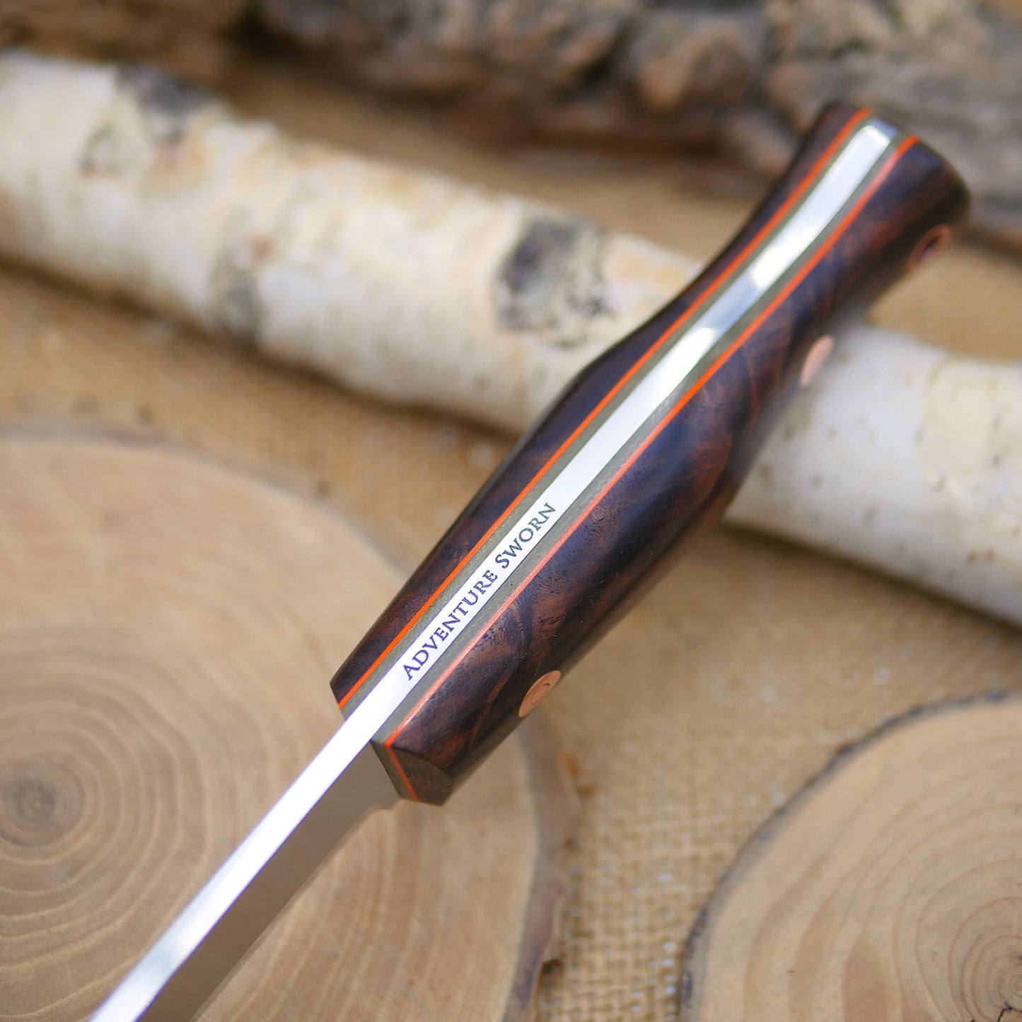 Explorer: Figured Walnut, Green Canvas & Orange Liners