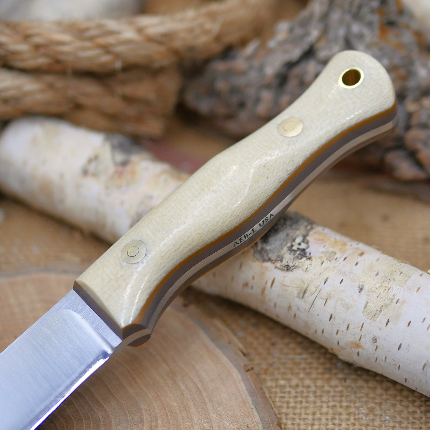 Explorer: Jute Micarta, Coyote & Earth Brown Liners