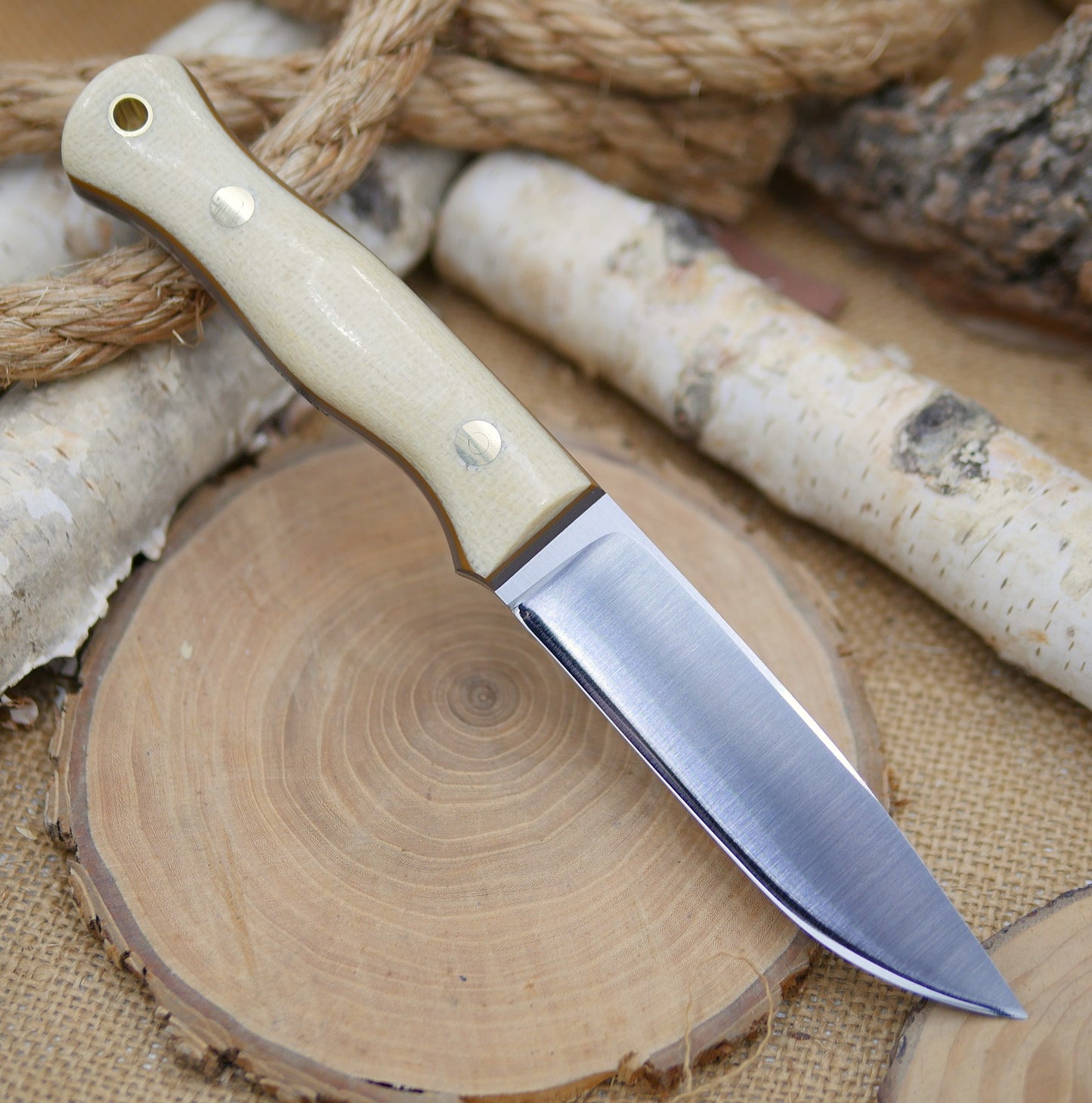 Explorer: Jute Micarta, Coyote & Earth Brown Liners