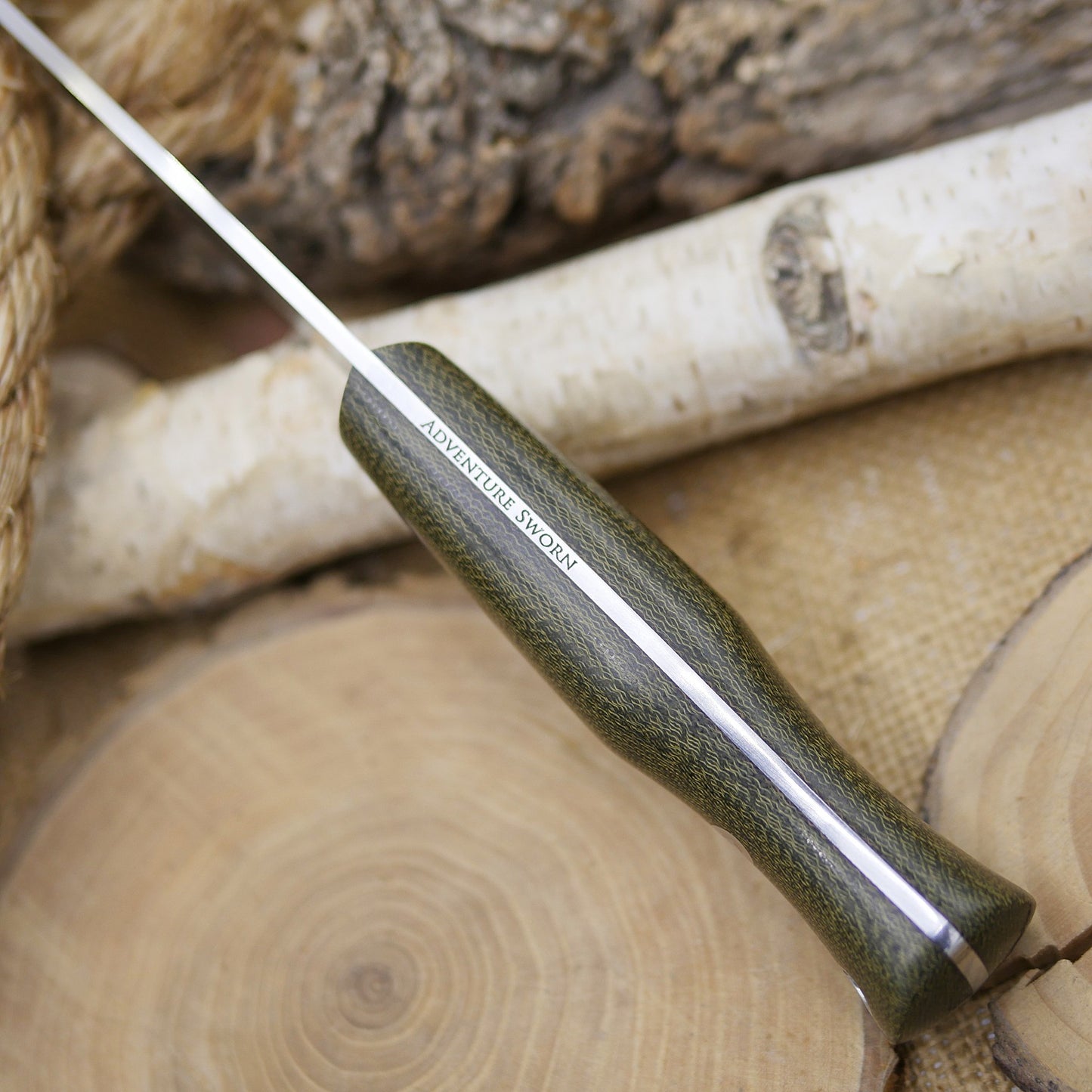 Mountaineer: Green Canvas Micarta