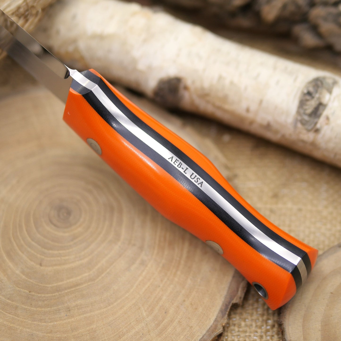 Classic: Hunter Orange G10 & Black Liners
