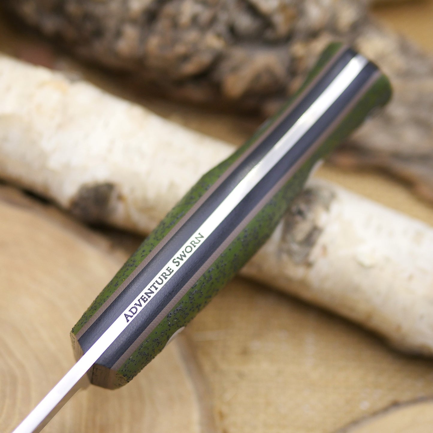 Explorer: OD Green Grip-Tec, Earth Brown & Black G10 Liners