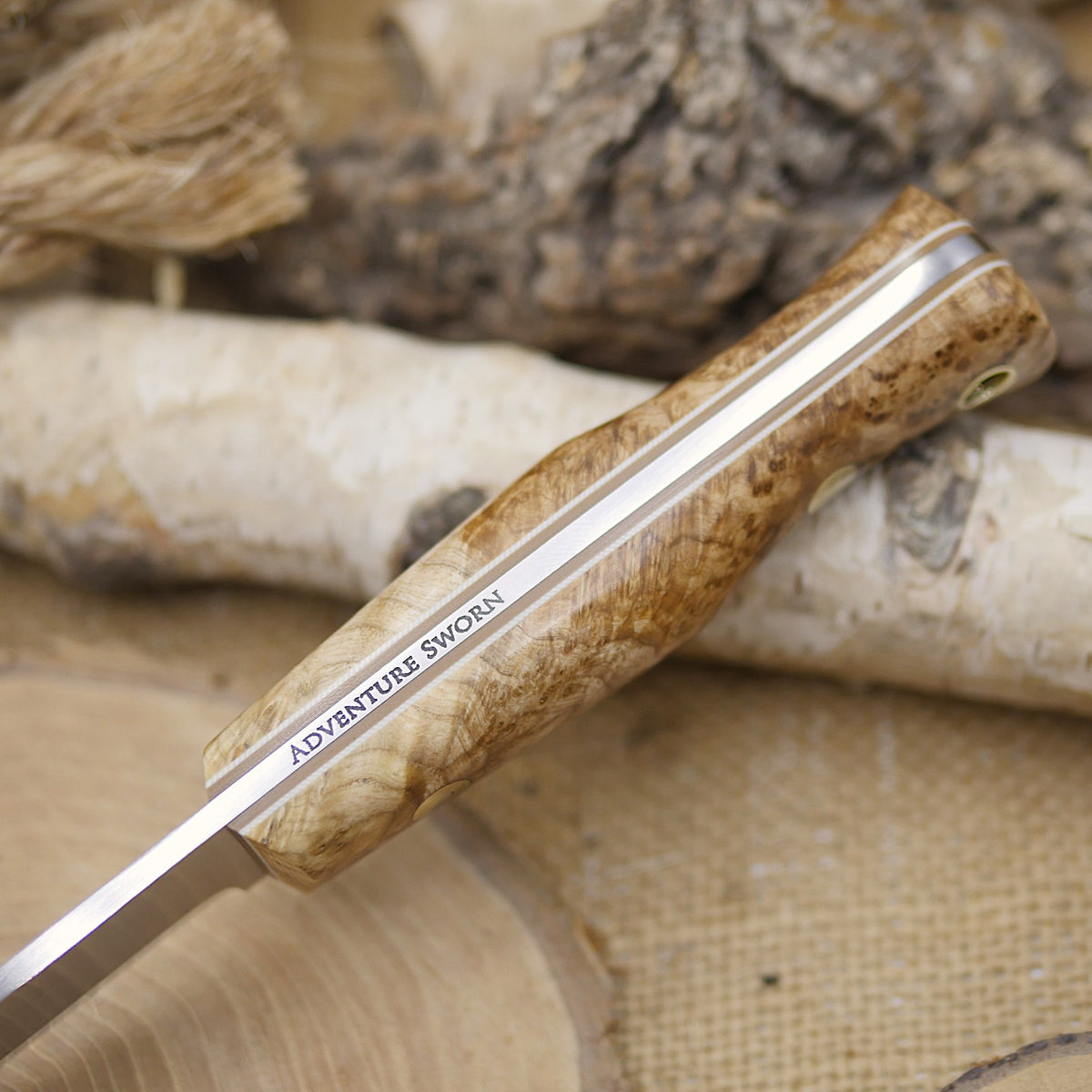 Classic: Black Ash Burl, Tan & White Liners