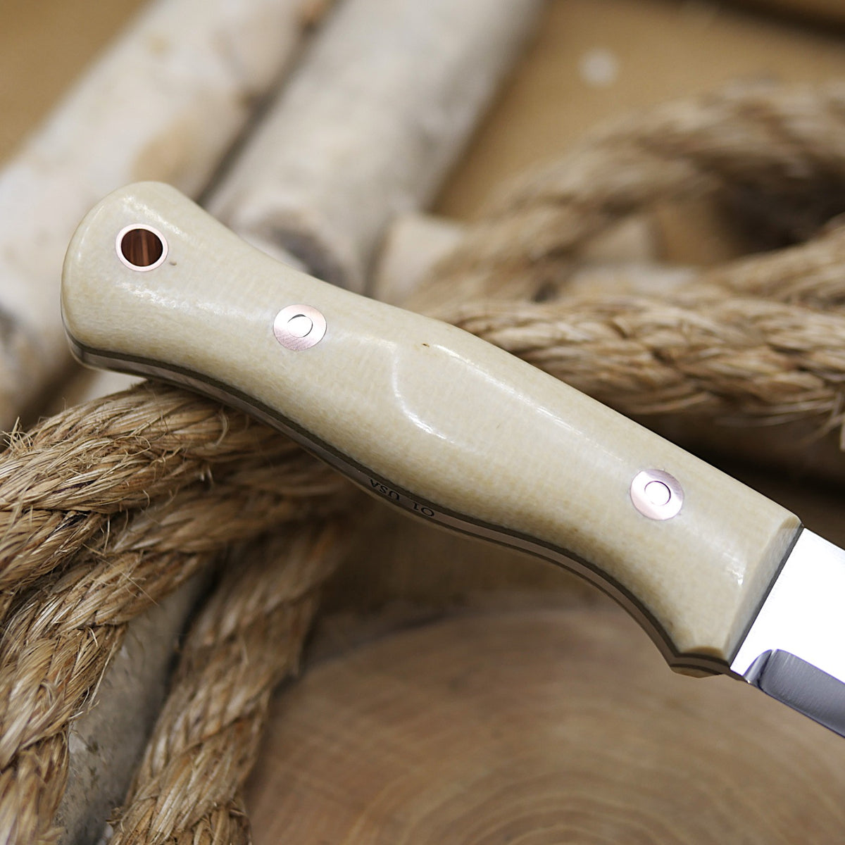 Mountaineer: Jute & OD Green Canvas Micarta