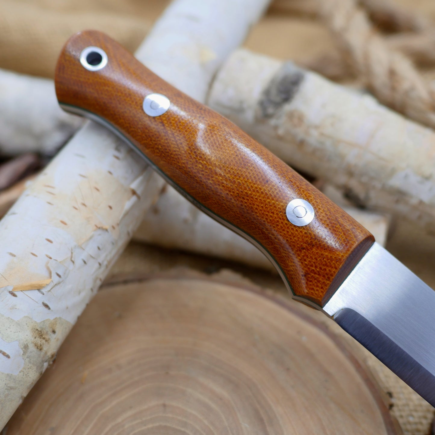Classic: Antique Natural Canvas Micarta