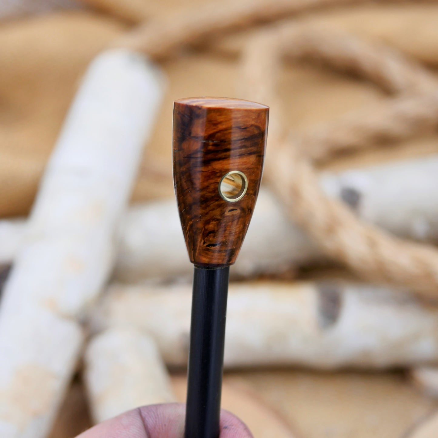 Firesteel: Karelian Birch & Brown Linen Liner