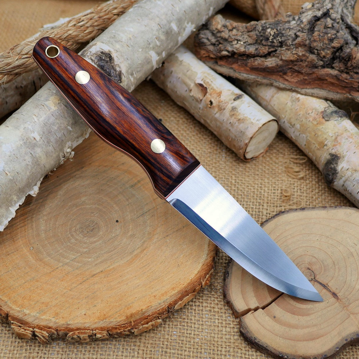 Woodsman: Ironwood, white & orange g10