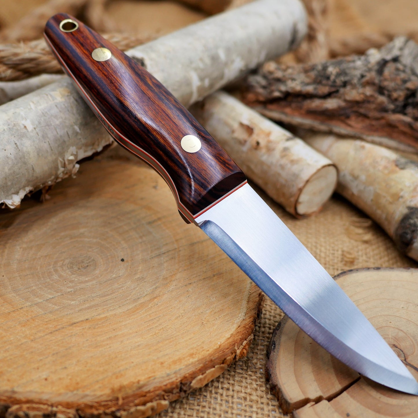 Woodsman: Ironwood, white & orange g10