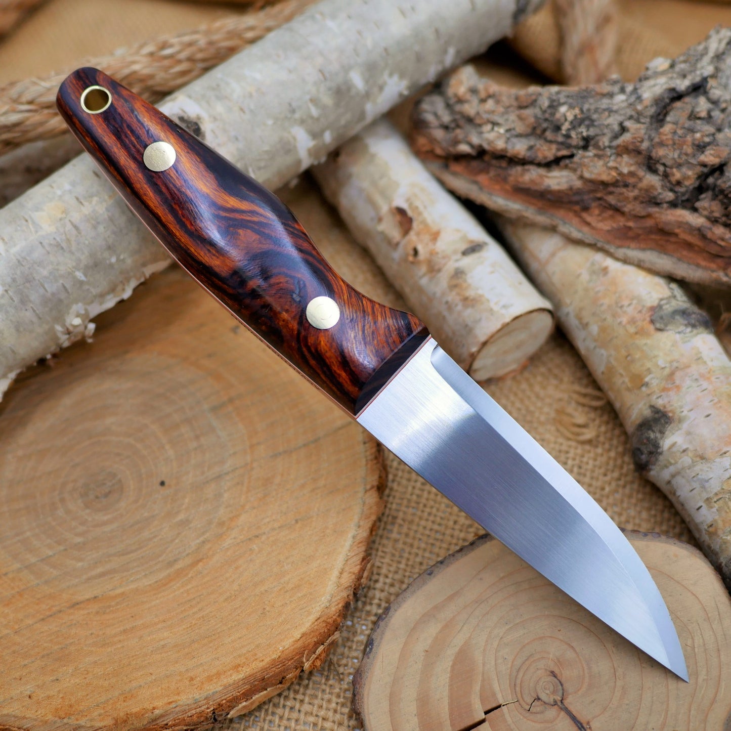 Woodsman: Ironwood, white & orange g10