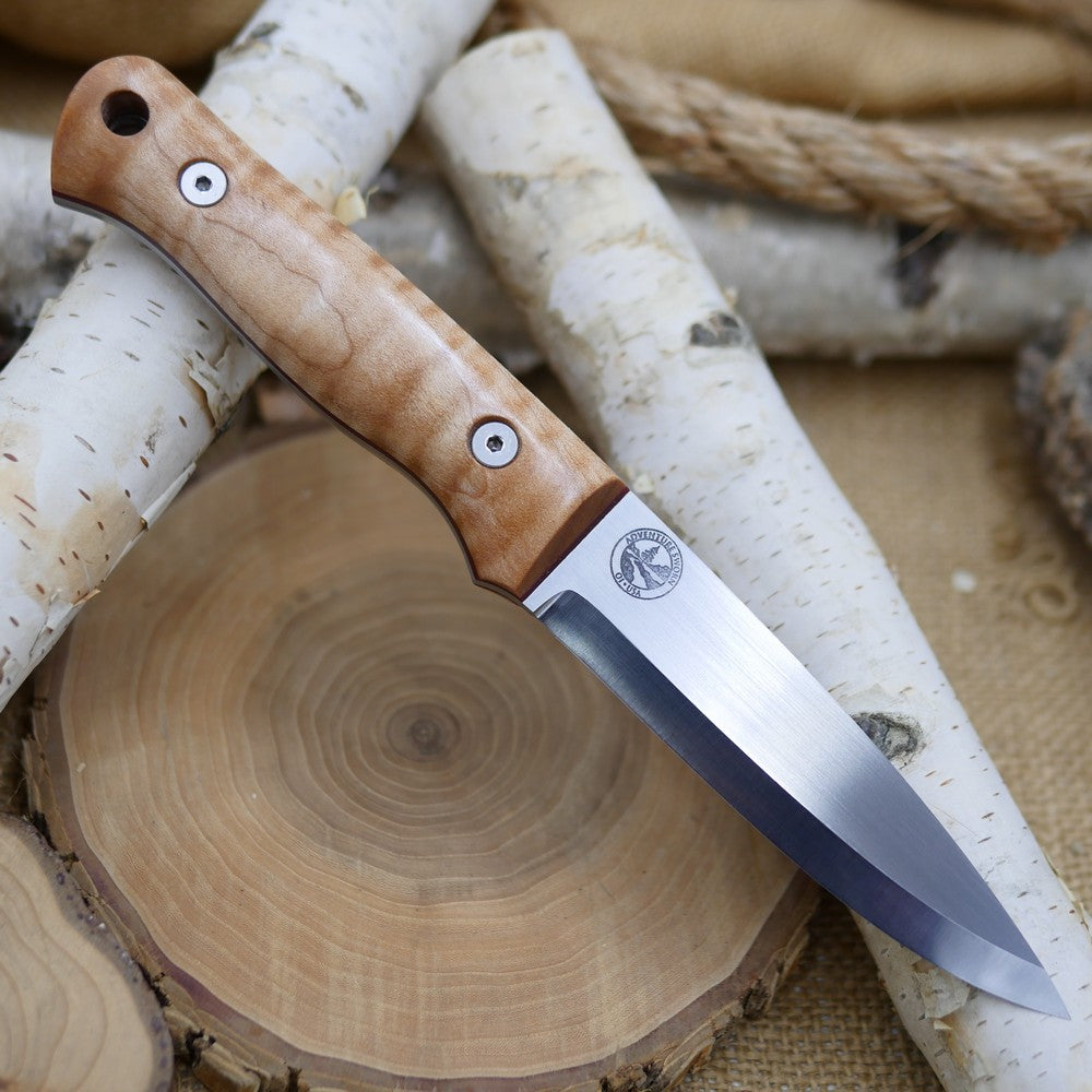 Classic: Stabilized Curly Maple & Red G10 (r-series)