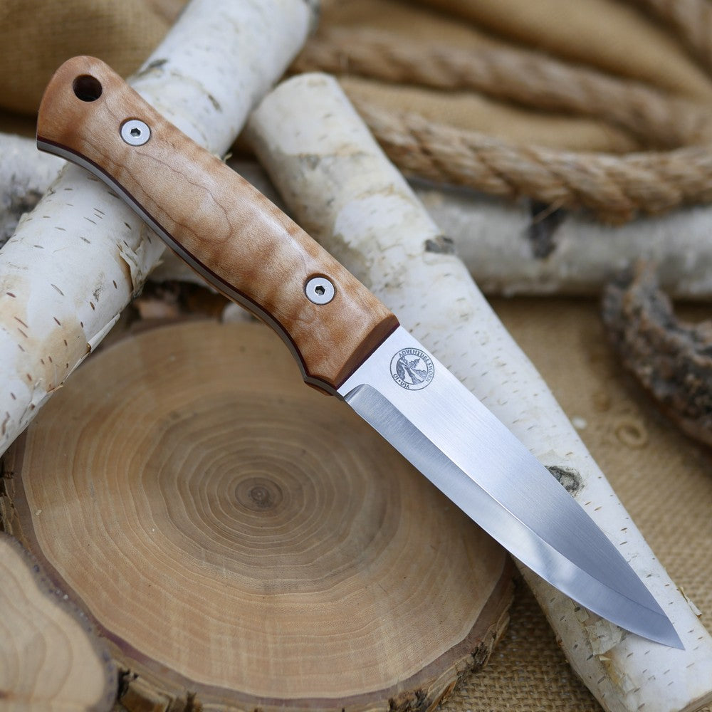 Classic: Stabilized Curly Maple & Red G10 (r-series)