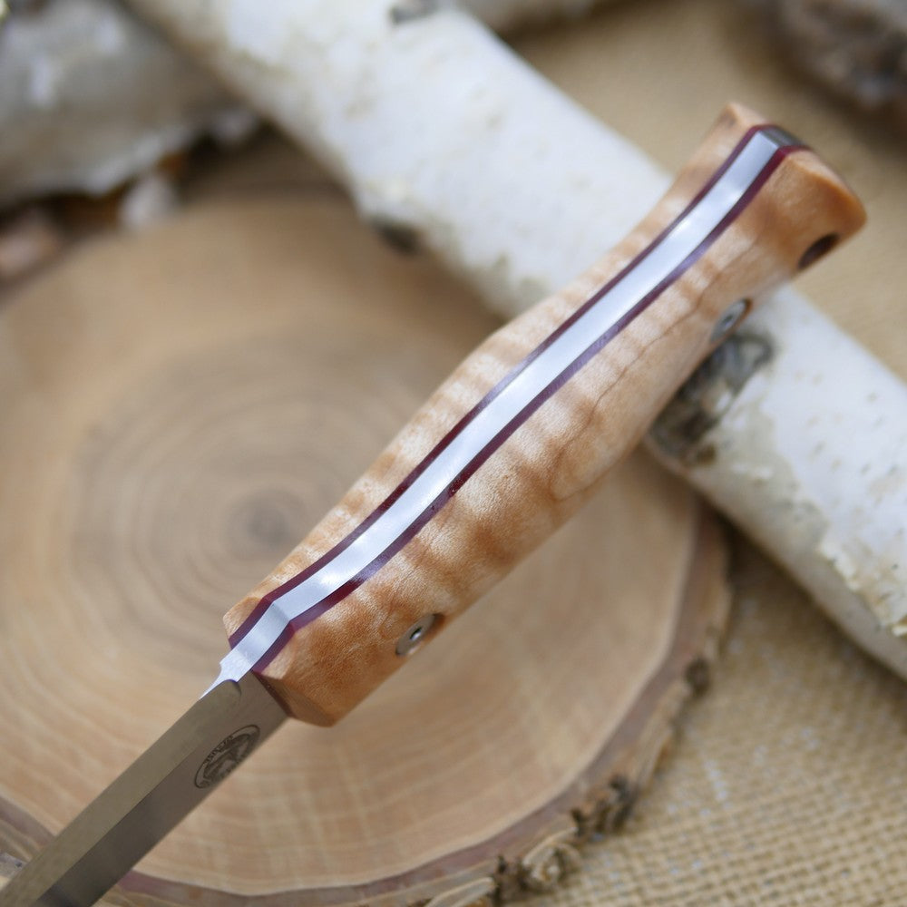 Classic: Stabilized Curly Maple & Red G10 (r-series)