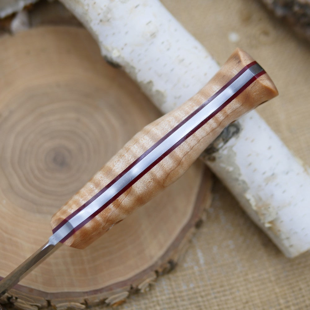 Classic: Stabilized Curly Maple & Red G10 (r-series)