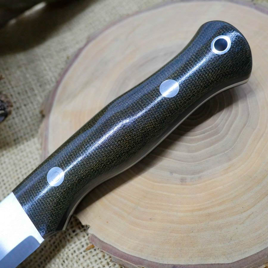 Explorer: CPM S35VN Green Canvas & Black Canvas Micarta