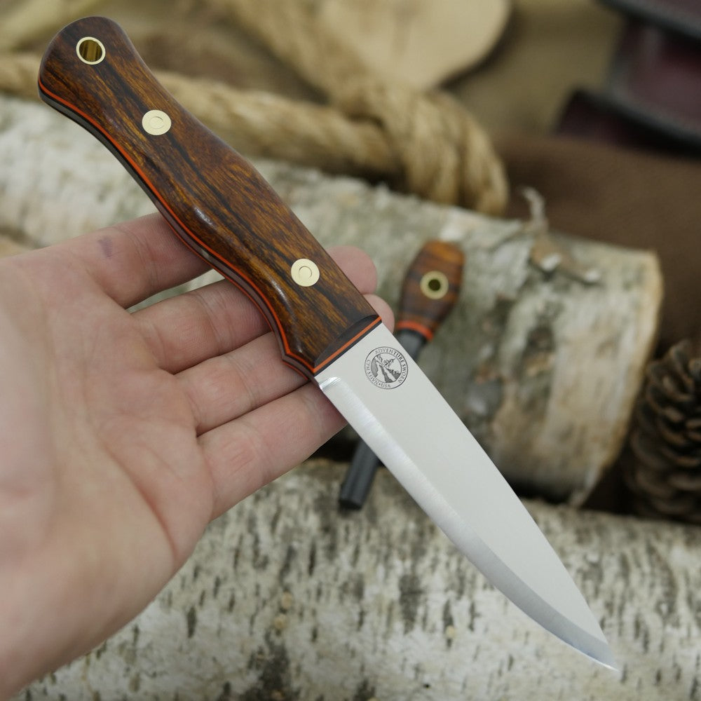 Mountaineer: Ironwood, Black & Orange G10 w/ Firesteel