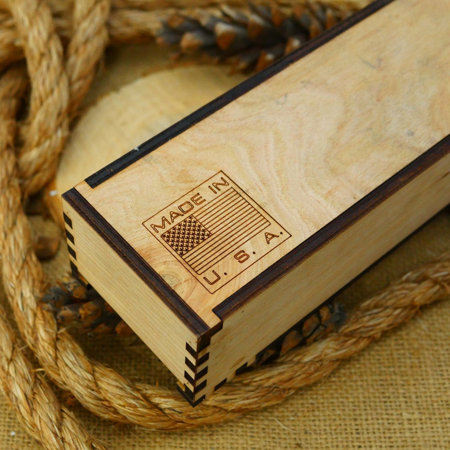 Wooden Knife Box