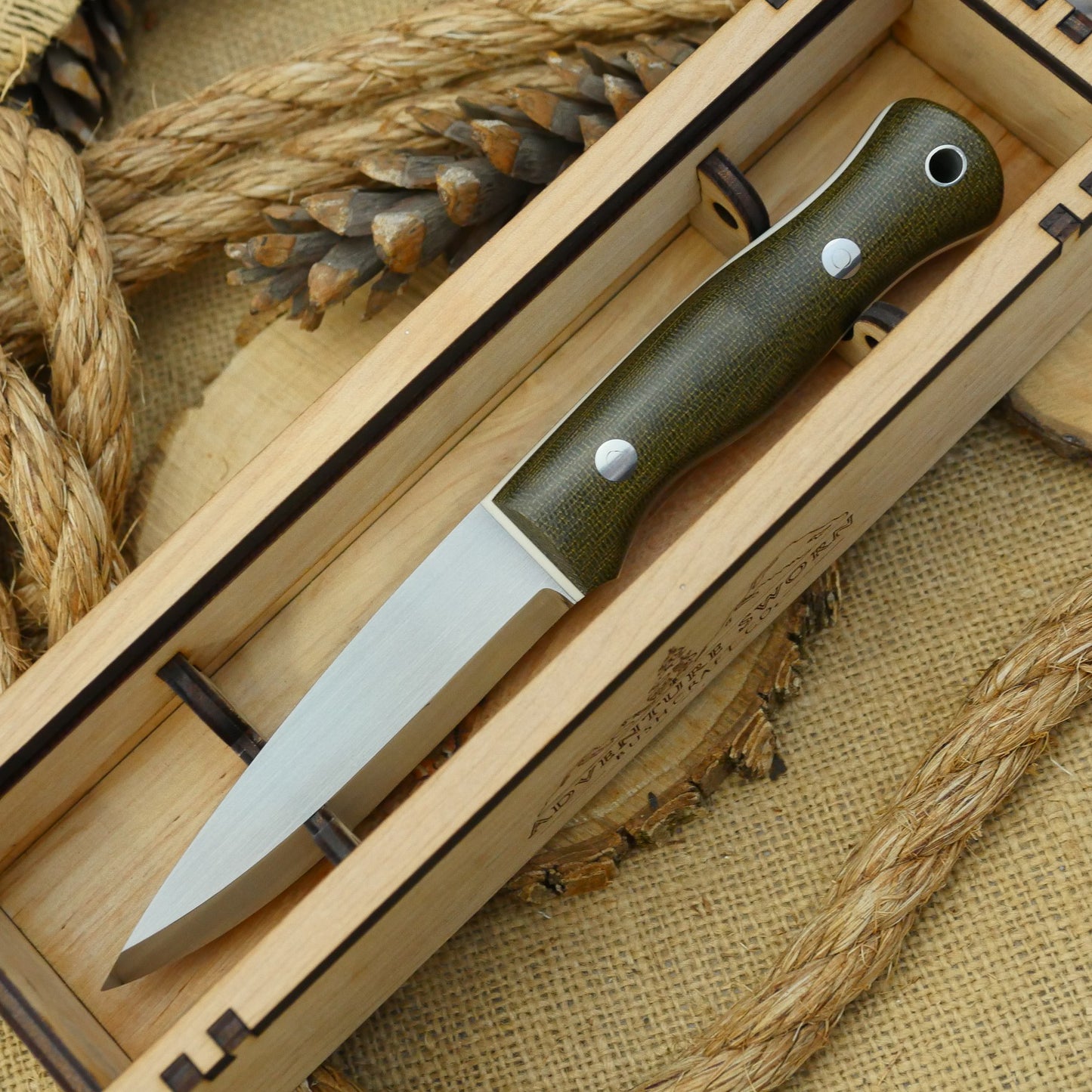 Wooden Knife Box