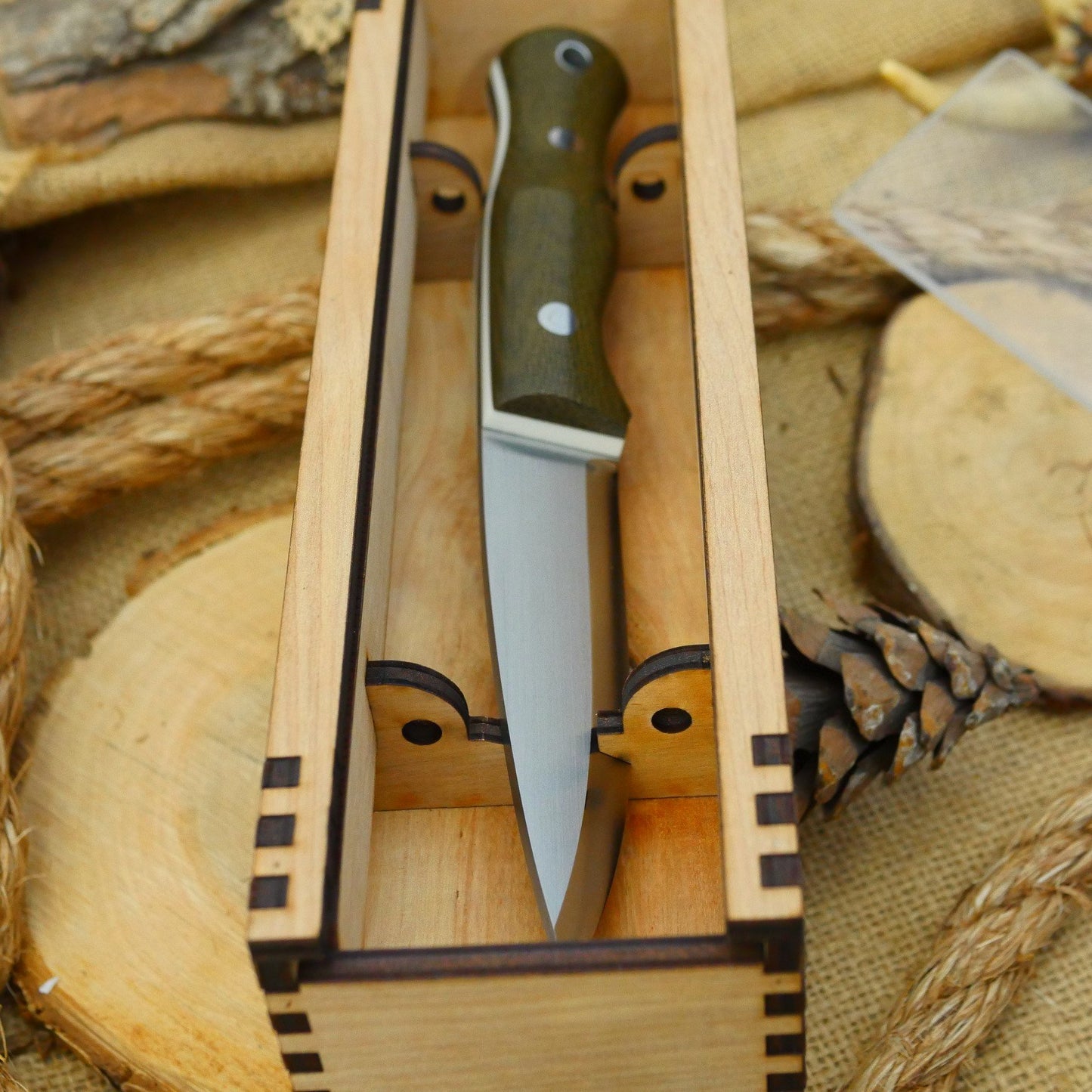 Wooden Knife Box