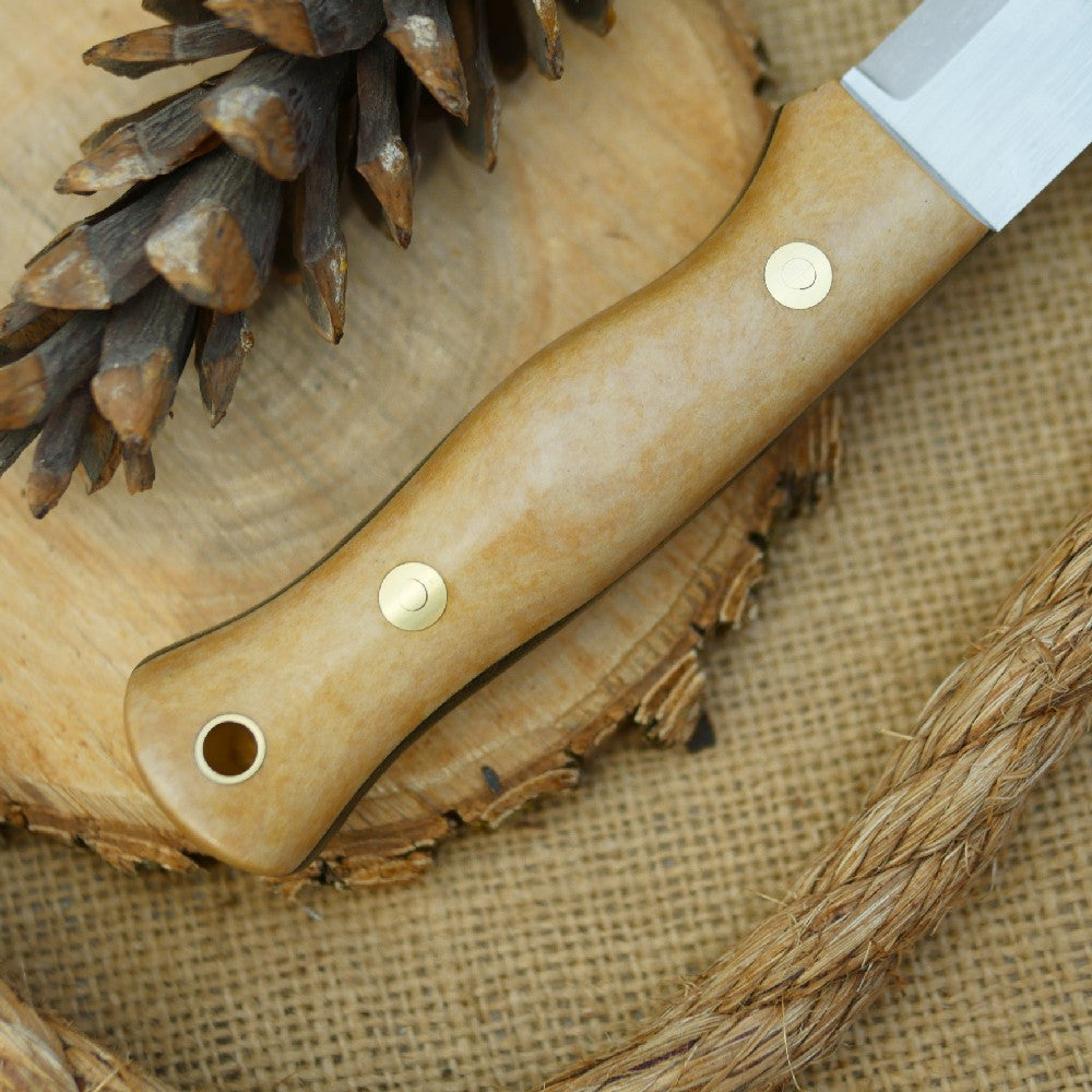 Explorer: CPM 3V, Maple Valley Richlite & Green Canvas - Adventure Sworn Bushcraft Co.