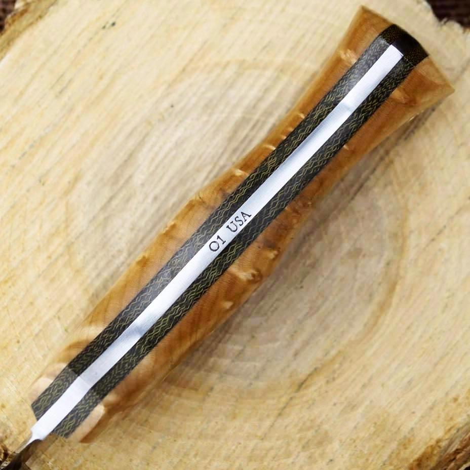 Available Now Classic: Birdseye Maple & Green Canvas - Adventure Sworn Bushcraft Co.