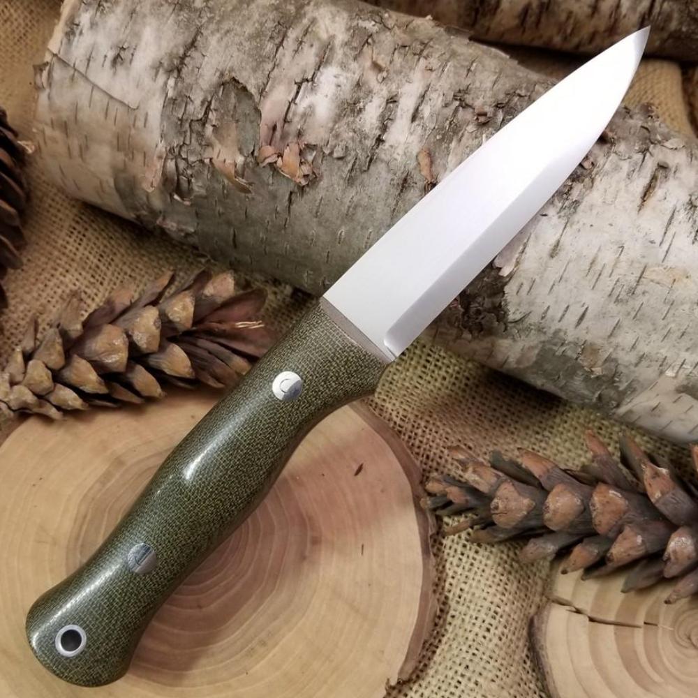 Mountaineer: Green Canvas Micarta, 3V