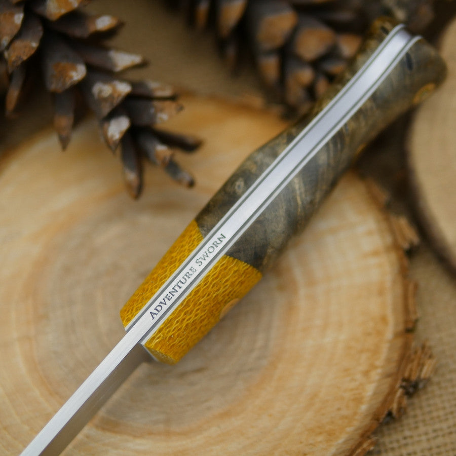 Mountaineer: Buckeye & Yellow Burlap