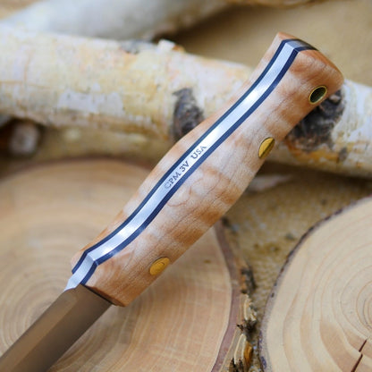 Classic: Stabilized Curly Maple & Black G10