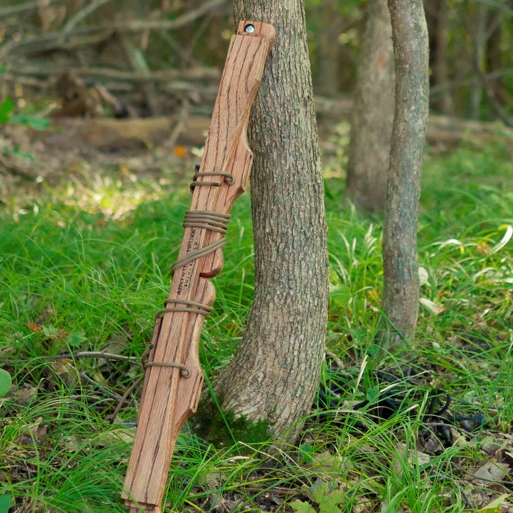 Rustic Brown Oak Bucksaw