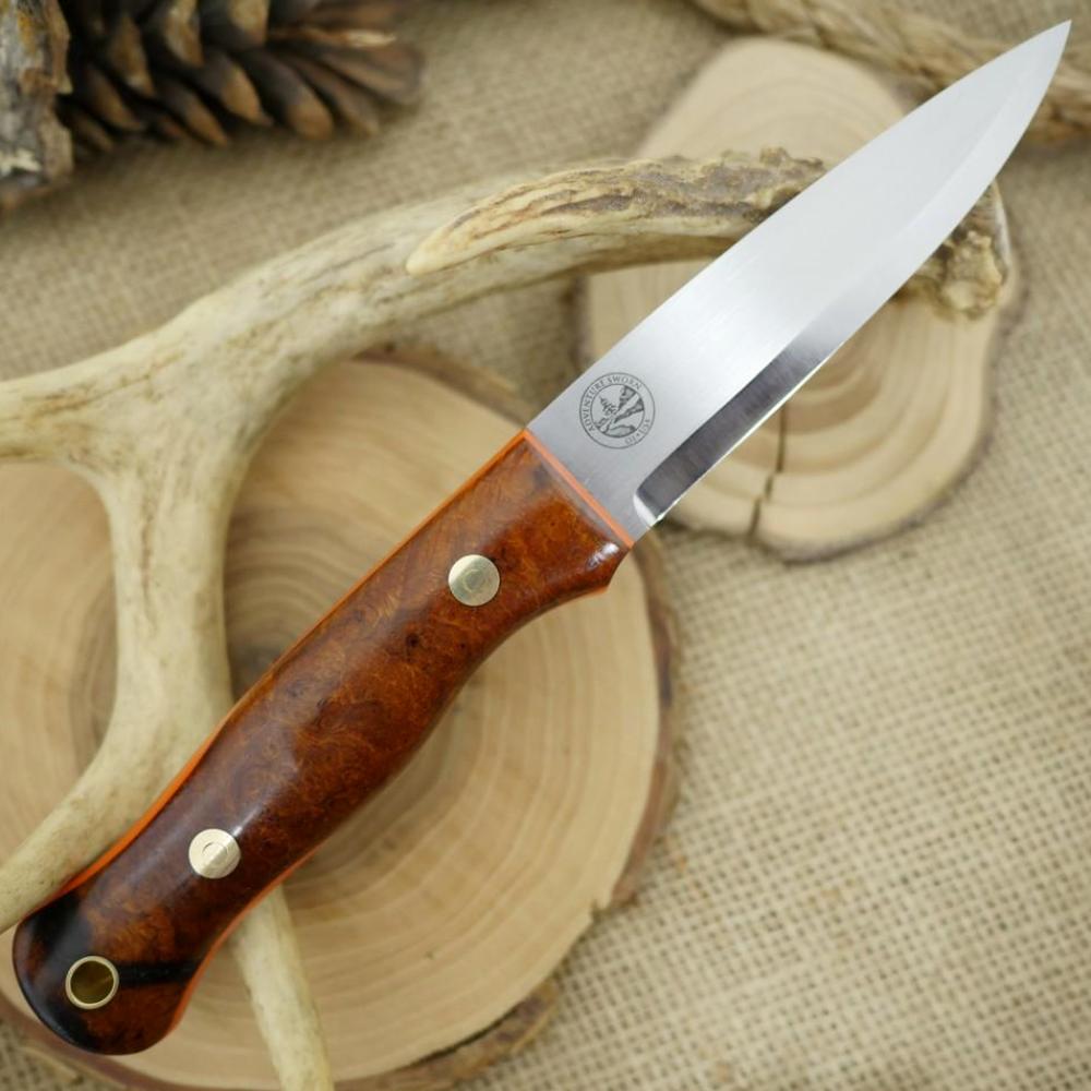 Mountaineer: Ironwood Burl & Orange G10