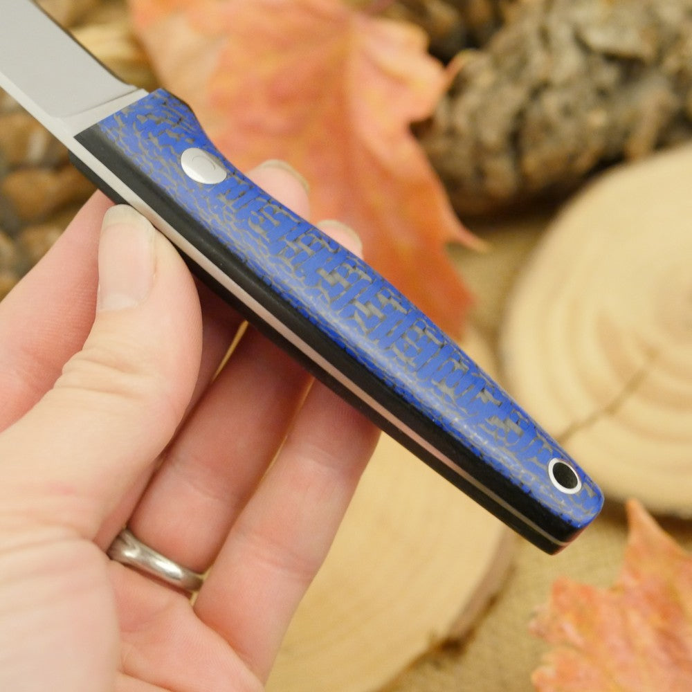 Hiker: Blue Carbon Fiber & Black Canvas