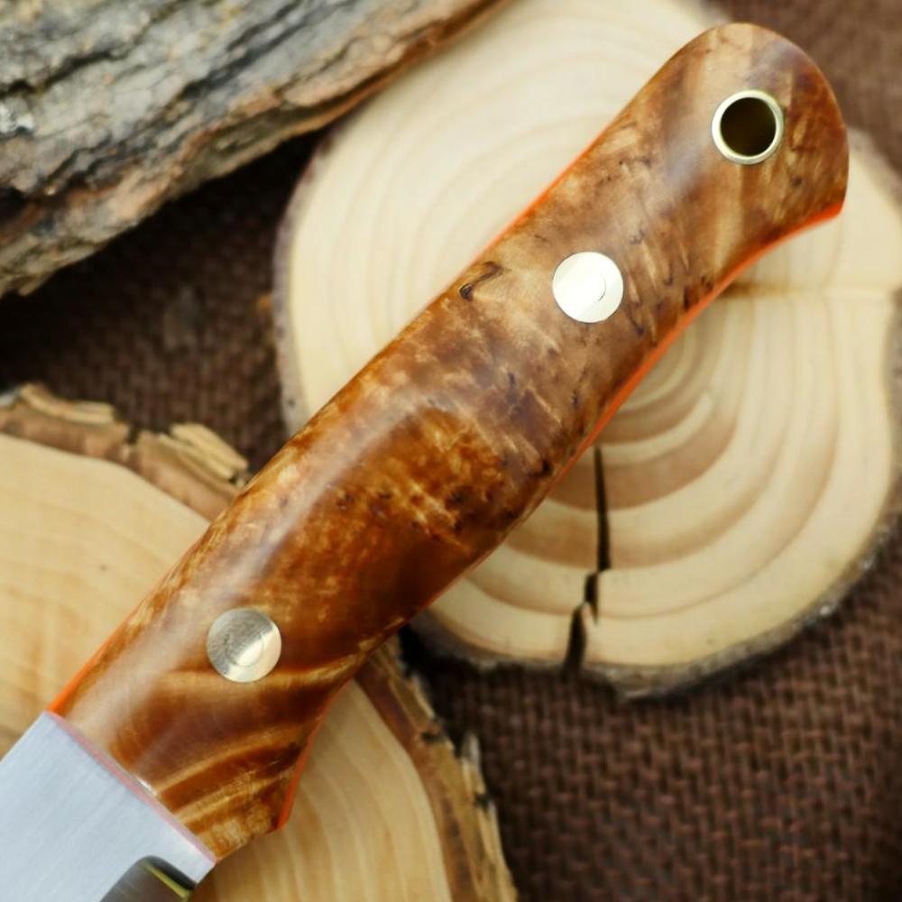 Classic: Karelian Birch & Hunter Orange G10 - Adventure Sworn Bushcraft Co.