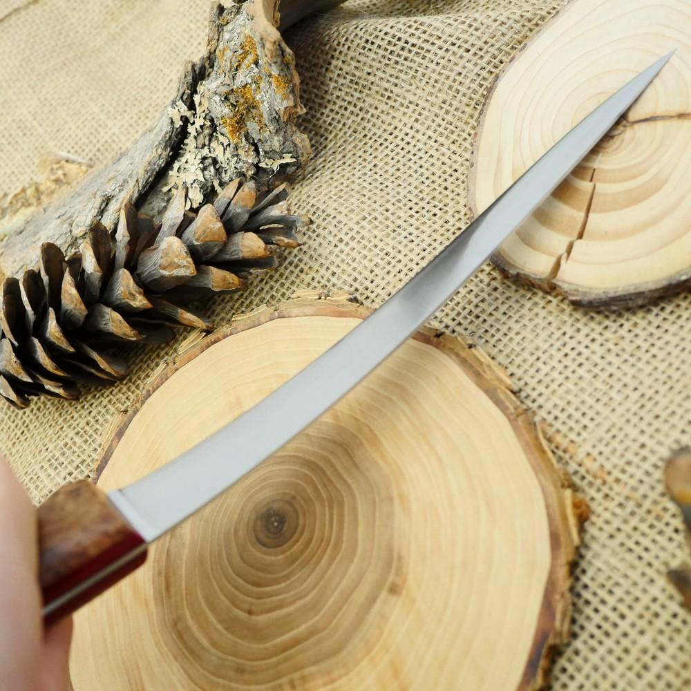 Fisherman: Maple Burl & Red Linen - Adventure Sworn Bushcraft Co.