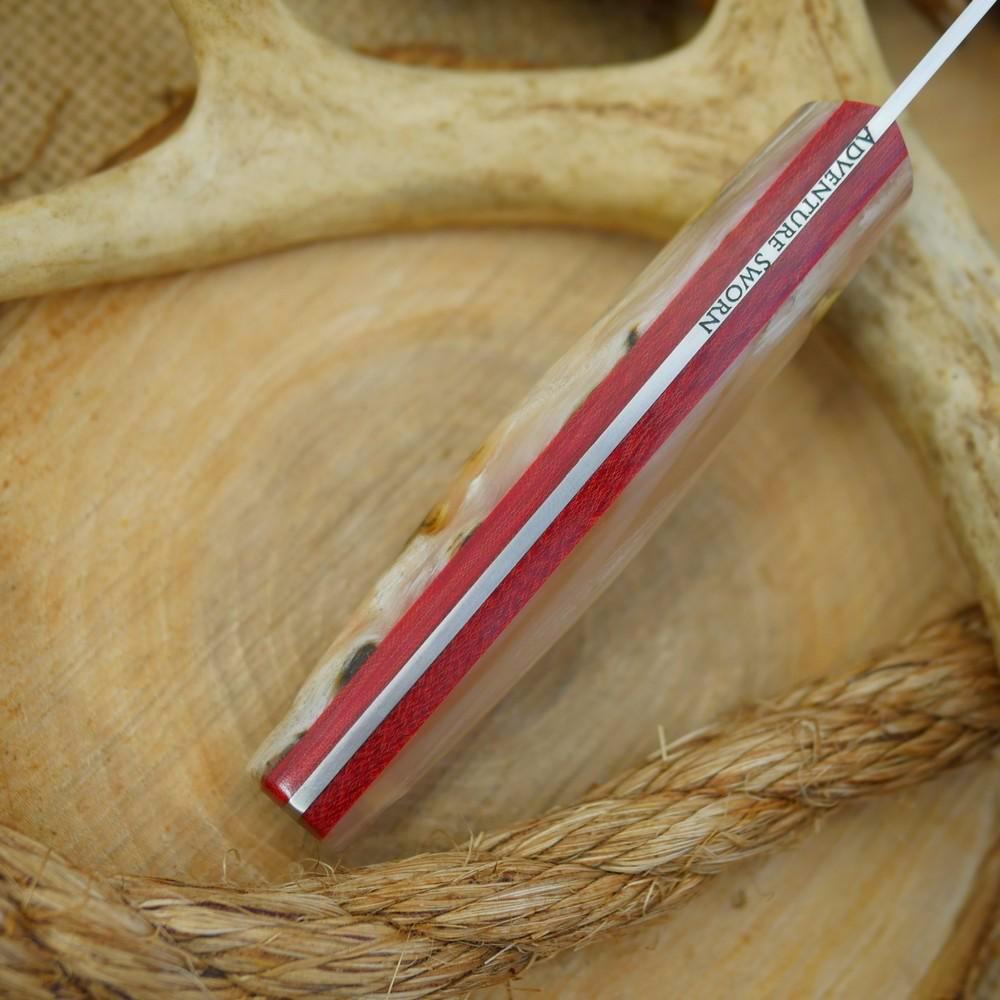 Hiker: Ram's Horn & Red Linen - Adventure Sworn Bushcraft Co.