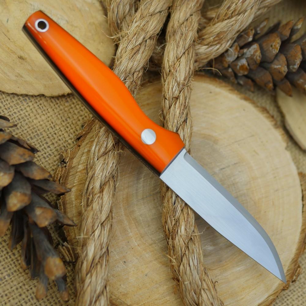 Hiker: Orange Acrylic & Black Canvas w/ Matching Firesteel - Adventure Sworn Bushcraft Co.