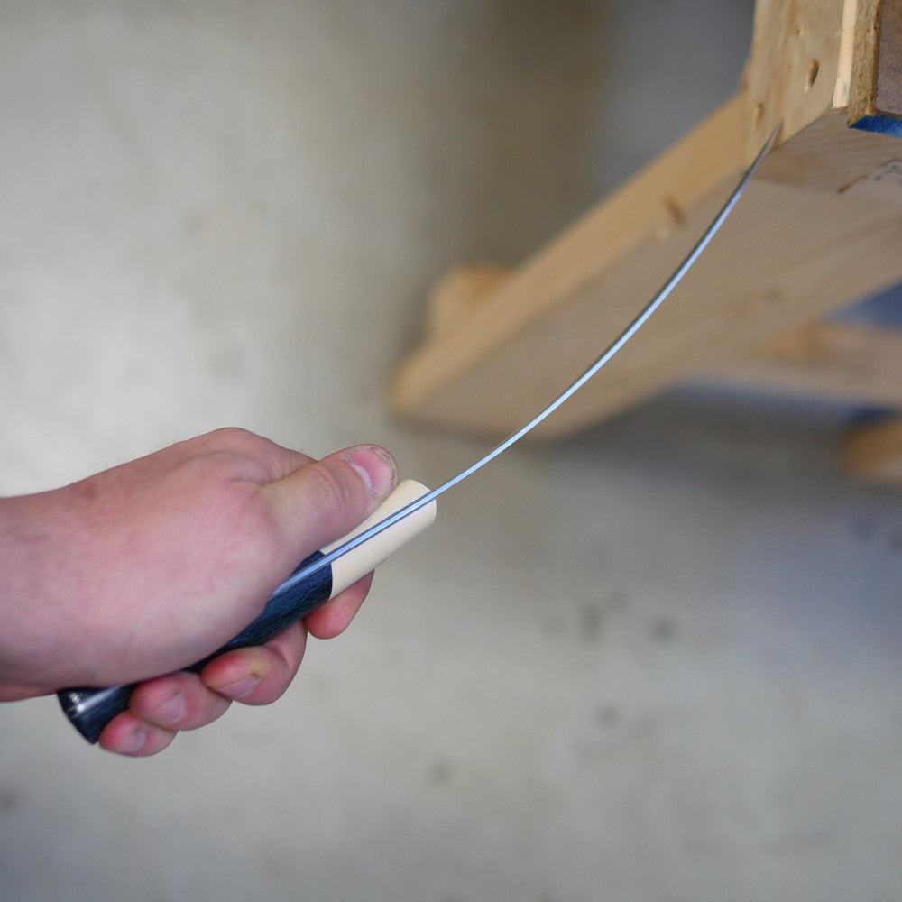 Fisherman: Navy Blue Burlap & Ivory Paper Bolster - Adventure Sworn Bushcraft Co.