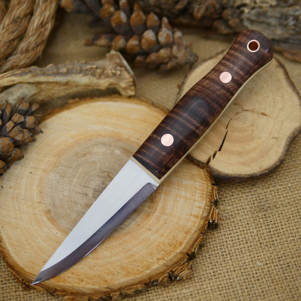 Woodcrafter: Brown Curly Maple & Ivory Paper - Adventure Sworn Bushcraft Co.