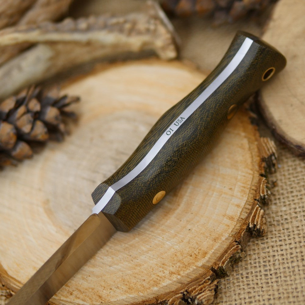 Classic: Green Canvas Micarta - Adventure Sworn Bushcraft Co.