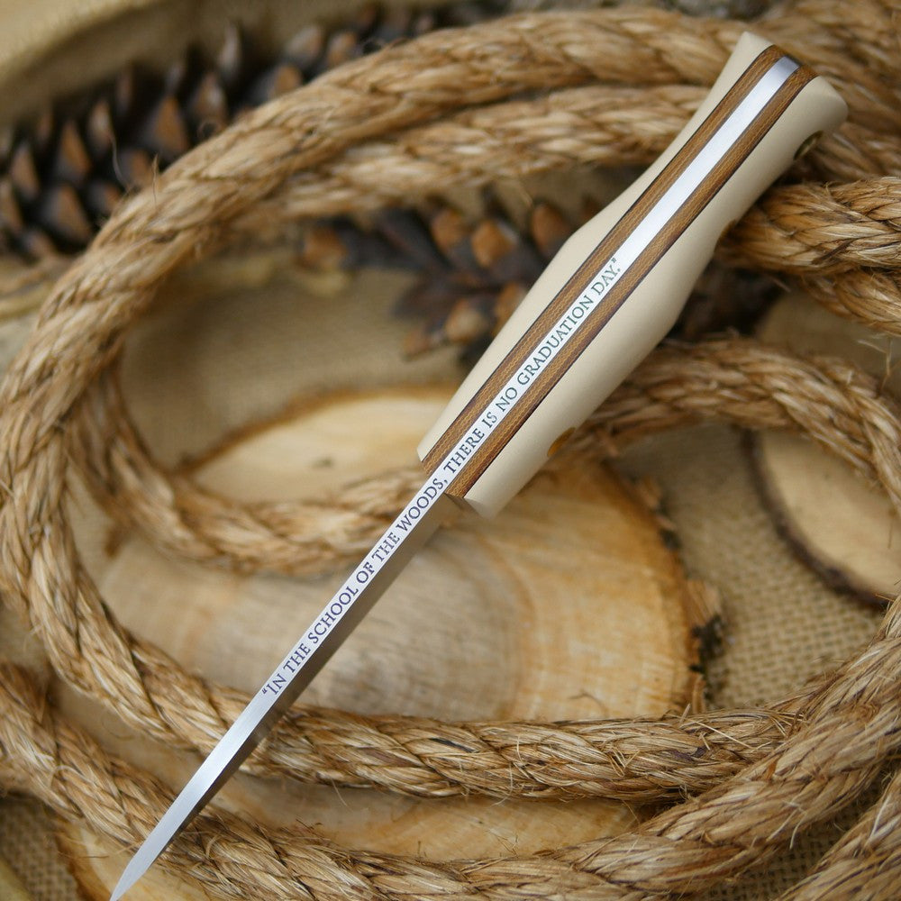 Classic: Ivory Paper, Natural Canvas & Spine Quote - Adventure Sworn Bushcraft Co.