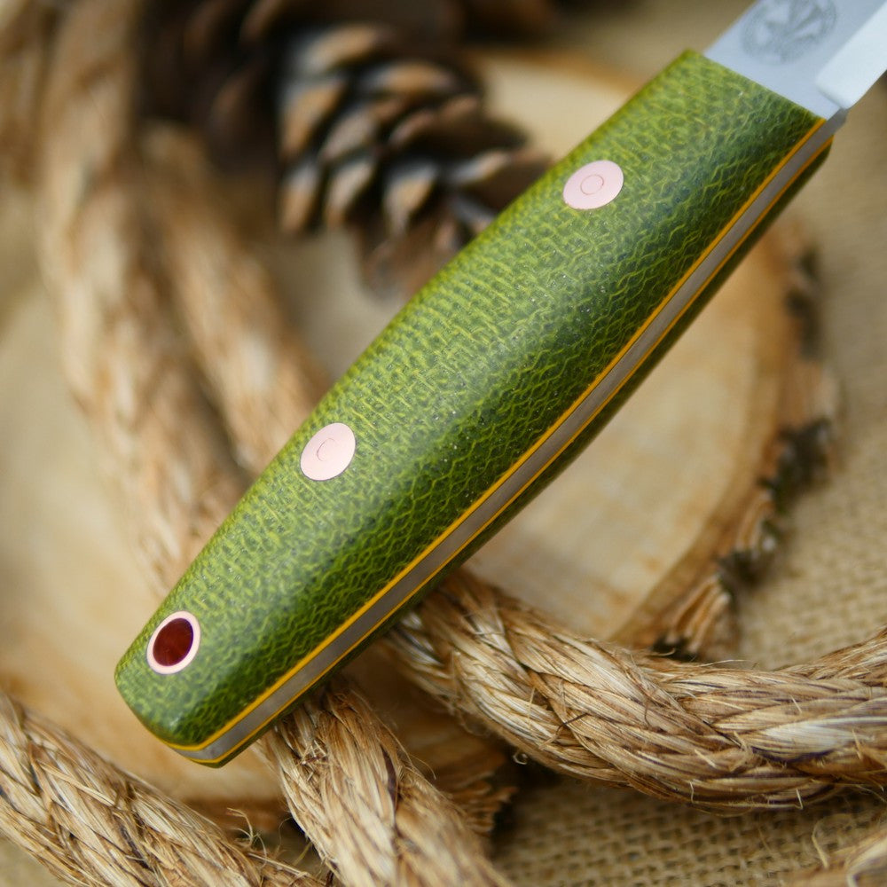 Woodsman: Emerald Green Burlap & Yellow - Adventure Sworn Bushcraft Co.