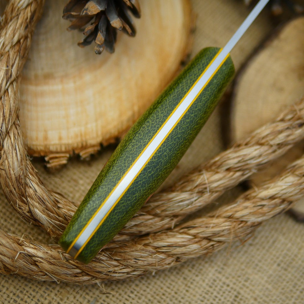 Woodsman: Emerald Green Burlap & Yellow - Adventure Sworn Bushcraft Co.