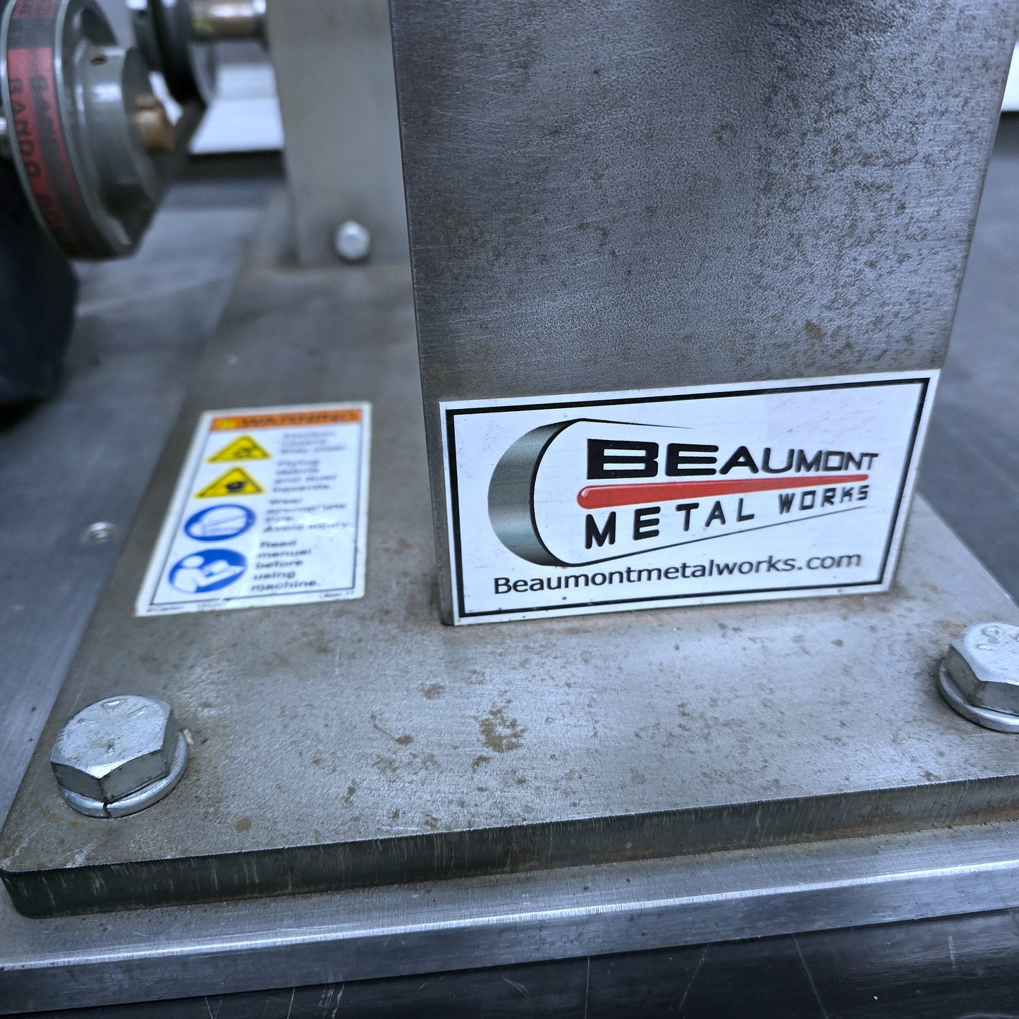 2x72 Grinder #1: Beaumont KMG Variable Speed Grinder – 2HP – 240V – VFD