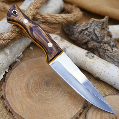 [In-Stock] Tradesman: Zebrawood and Yellow G10