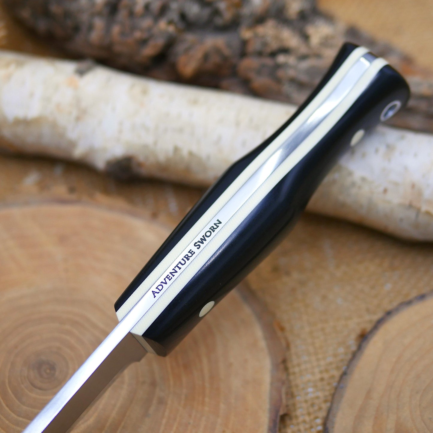 [In-Stock] Explorer: Black Richlite & Ivory G10