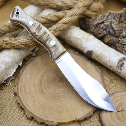 Guide: Ram's Horn, Ivory G10 & Brown Linen