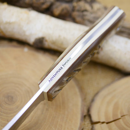 Guide: Ram's Horn, Ivory G10 & Brown Linen