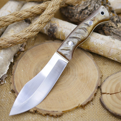 Guide: Ram's Horn, Ivory G10 & Brown Linen