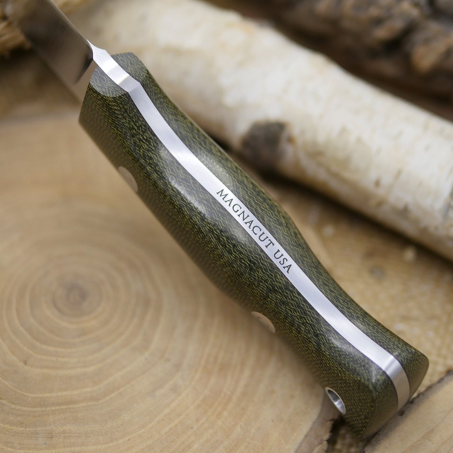 Huntsman: Green Canvas Micarta