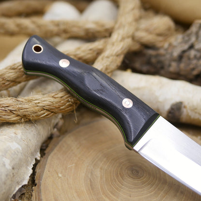 Tradesman: Ancient Bog Oak, Double Liners, Tapered Tang